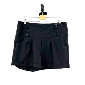 Tatyana Black High Waisted Pin Me Up Shorts Plus Size 4XL